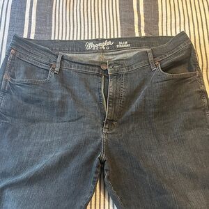 Wrangler Retro Slim Straight Men's Jeans - Dark Wash Blue